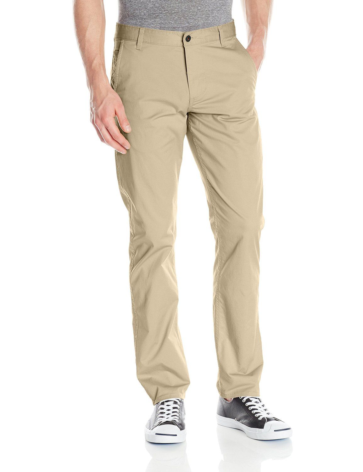 Gold Cotton Blend Trousers